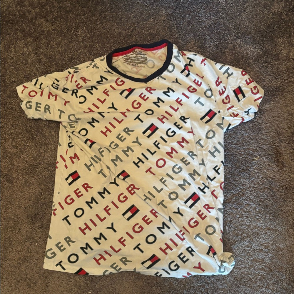 tommy hilfiger all over print shirt